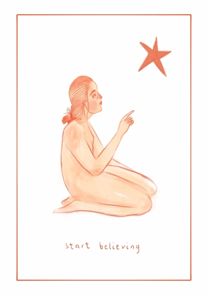Plakat motywacyjny – „Zacznij wierzyć”